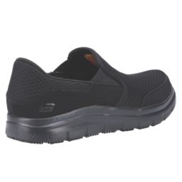 Skechers Flex Advantage McAllen Sr Size 6  Black  Slip-On Occupational Work Shoes
