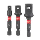Milwaukee SHOCKWAVE Hex Shank Socket Adaptors 3 Pieces