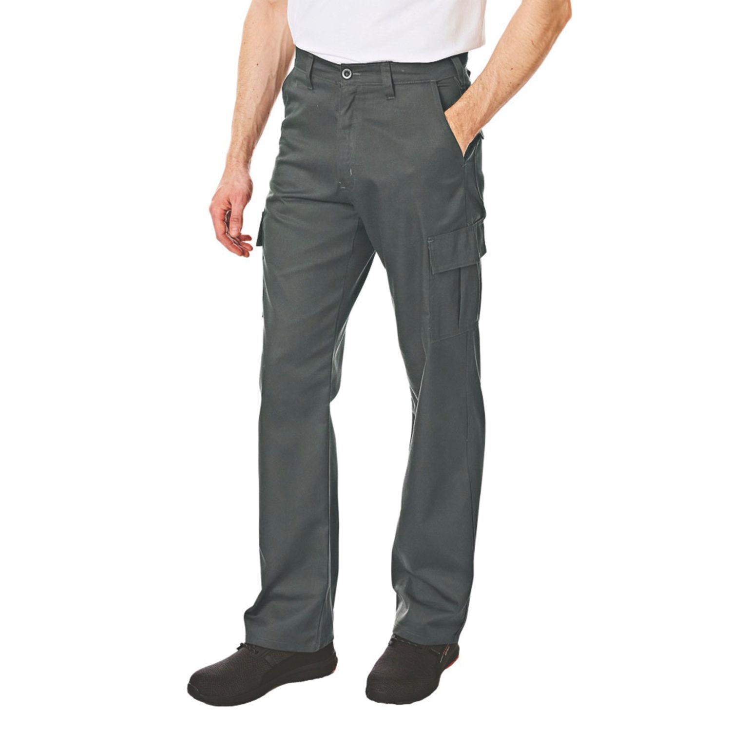 Lee Cooper LCPNT205 Cargo Trousers Grey 30" W 29" L (475HU)