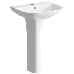 Full Pedestal Basin 1 Tap Hole 560mm