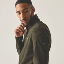 Regatta Harrow Full Zip Fleece Dark Khaki Marl  X Large 43-44" Chest