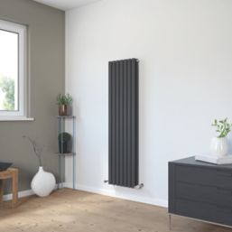 Ximax Fortuna 1500mm x 410mm 3543BTU Anthracite Vertical Designer Radiator