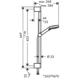 Hansgrohe Vernis Blend Smart Shower Set Chrome