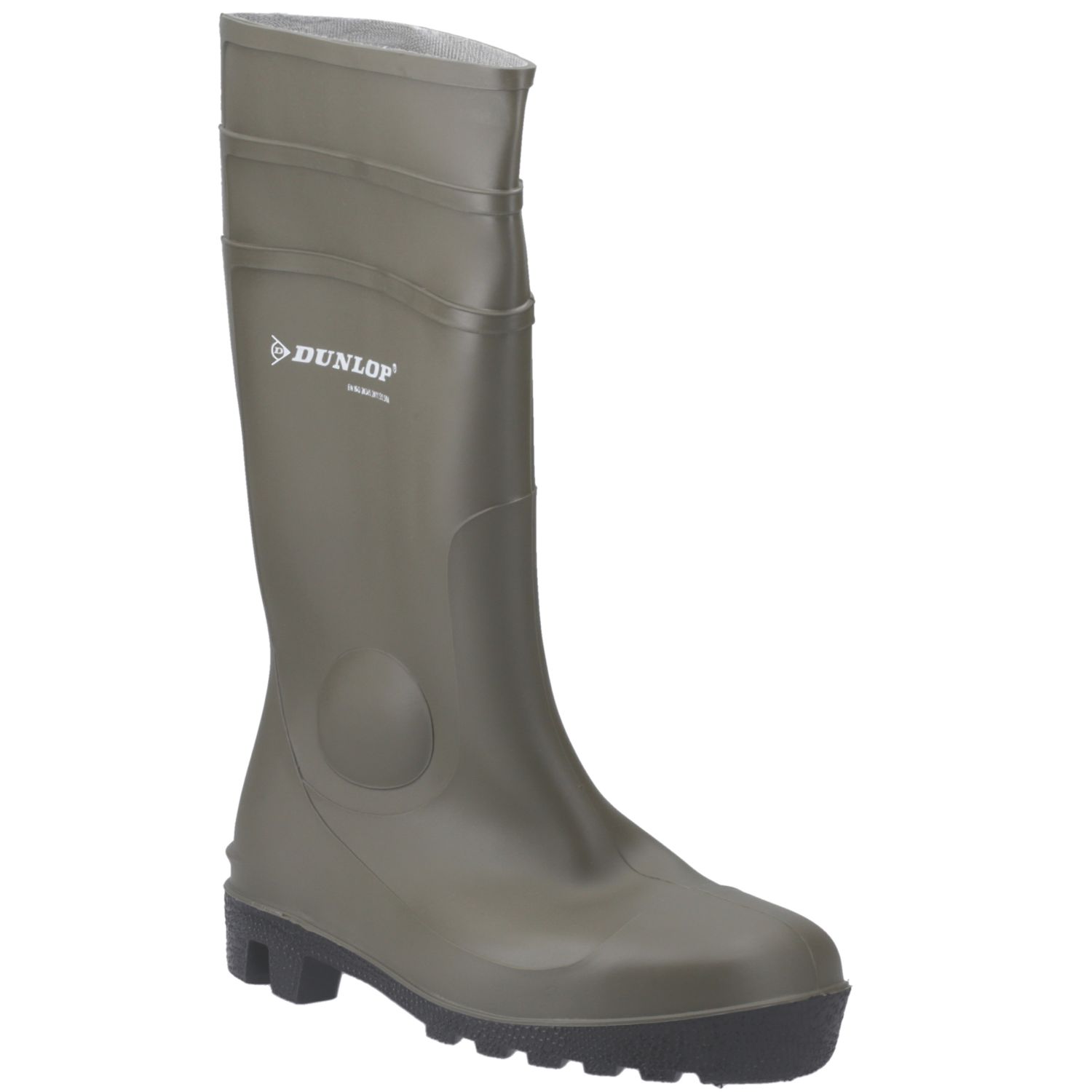 Dunlop Protomastor Size 6.5 Green Steel Toe Cap Safety Wellies (475XF)