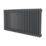 Azur 600mm x 1190mm 3896BTU Anthracite Horizontal 2 Column Radiator