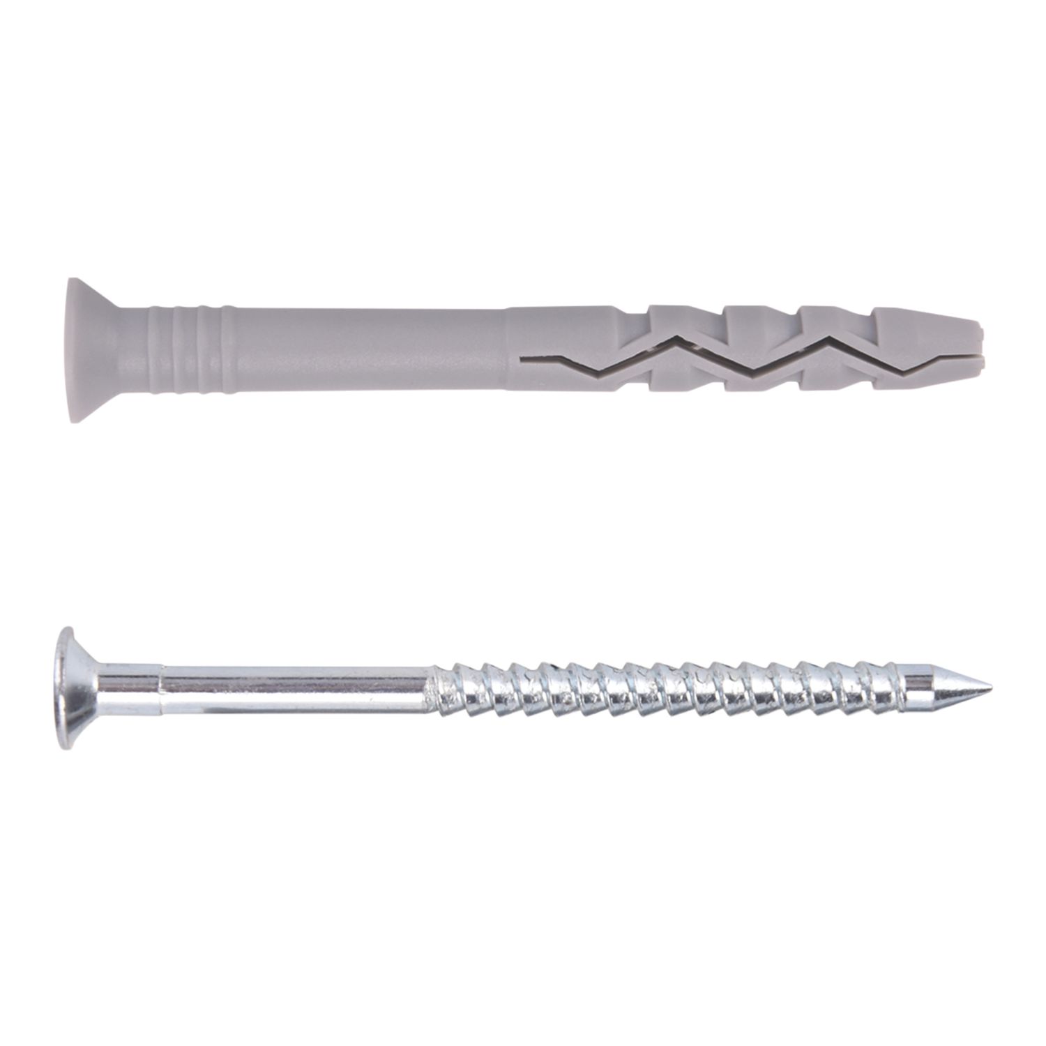 Easyfix Nylon & Steel Countersunk Head Hammer Fixings 10mm x 140mm 10 Pack (475YY)