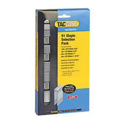 Tacwise 91 Series Staples Selection Pack Galvanised 2800 Pcs