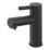 Refurb Swirl Bonda Black 136mm Cloakroom Round Head Mono Basin Mixer Tap  With Waste