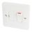 Hager Sollysta WMSSU83FO  13A Switched Fused Spur & Flex Outlet  White