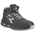 U-Power Stego Redlion Size 7  Black Water-Resistant  Safety Trainer Boots