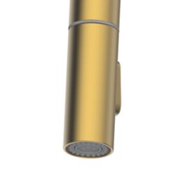 Clearwater Kira KIR30BB Double Lever Tap with Twin Spray Pull-Out  Brushed Brass PVD