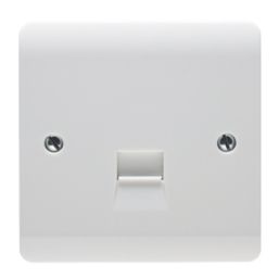 Crabtree Instinct 1-Gang Slave Telephone Socket White