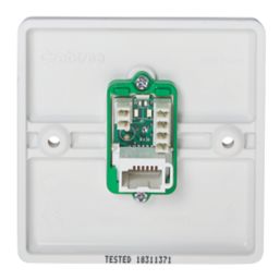 Crabtree Instinct 1-Gang Slave Telephone Socket White