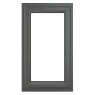Crystal  Left-Hand Opening Clear Triple-Glazed Casement Anthracite on White uPVC Window 610mm x 820mm