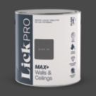 LickPro Max+ 2.5Ltr Black 02 Matt Emulsion  Paint