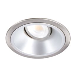 Collingwood H5 1000 Silver Reflector Tilt  Fire Rated LED Downlight Brushed Steel 10W 950-1010lm