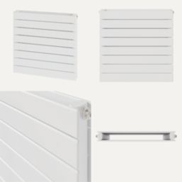 Flomasta  578mm x 600mm 2211BTU White Horizontal Designer Radiator