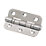 Eclipse  Polished Stainless Steel Grade 7 Fire Rated Radius Ball Bearing Hinges 76mm x 51mm 2 Pack