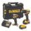 DEWALT DCK2029P2T-GB 18V 2 x 5.0Ah Li-Ion XR Brushless Cordless Combi Drill & Impact Driver Twin Kit