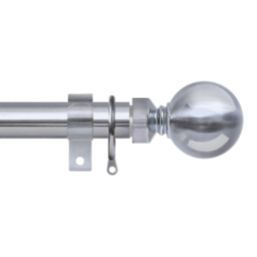 Renaissance Polished Chrome Curtain Pole 28/25mm x 180-340cm