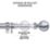 Renaissance Polished Chrome Curtain Pole 28/25mm x 180-340cm