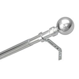 Renaissance Polished Chrome Curtain Pole 28/25mm x 180-340cm
