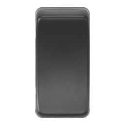 Knightsbridge Blank Switch Cover Matt Black