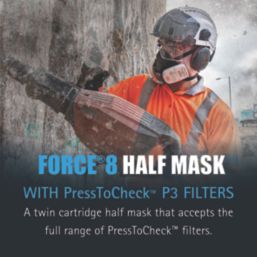 JSP Force8 Medium Reusable Half-Mask P3RD