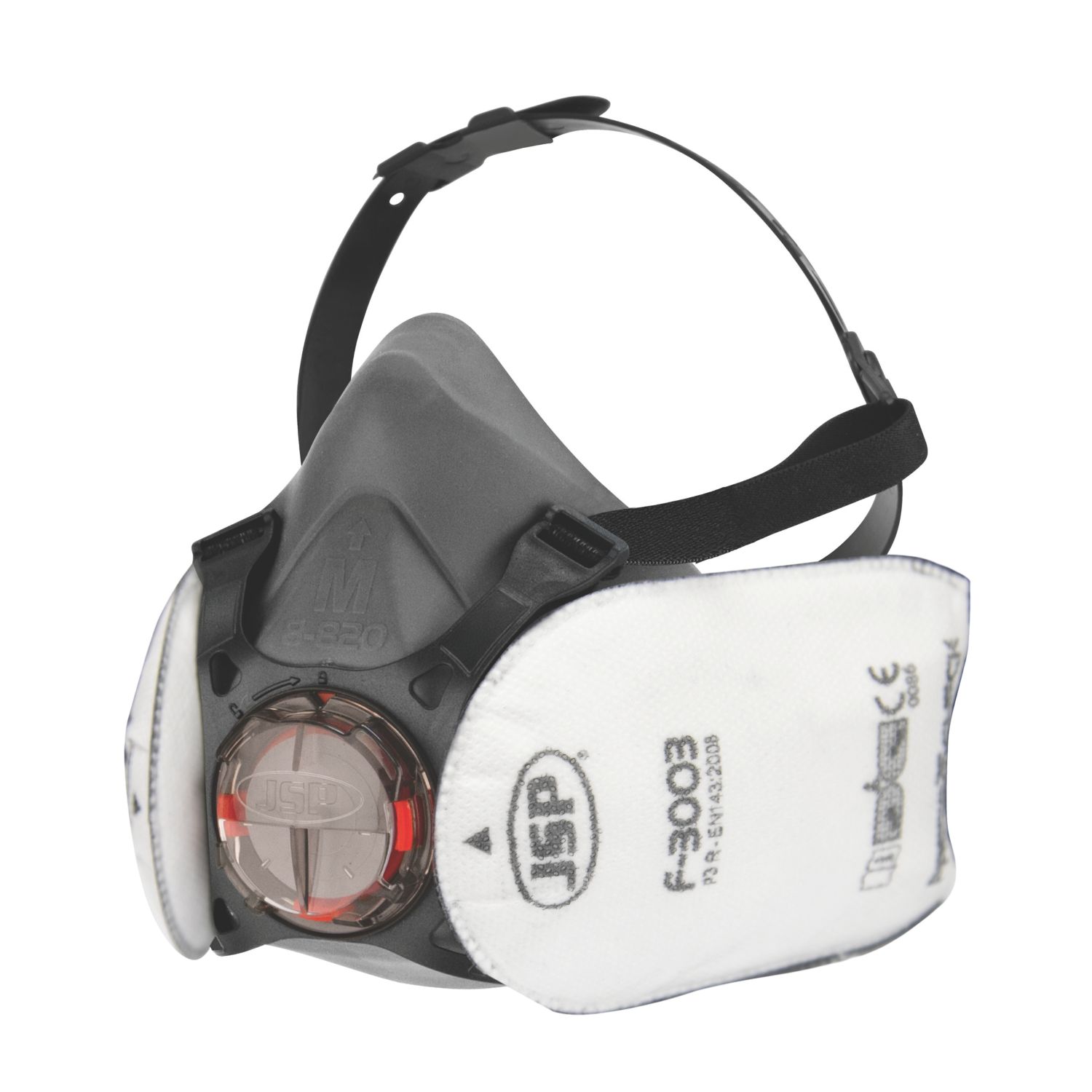 JSP Force8 Medium Reusable Half-Mask P3RD (477EE)