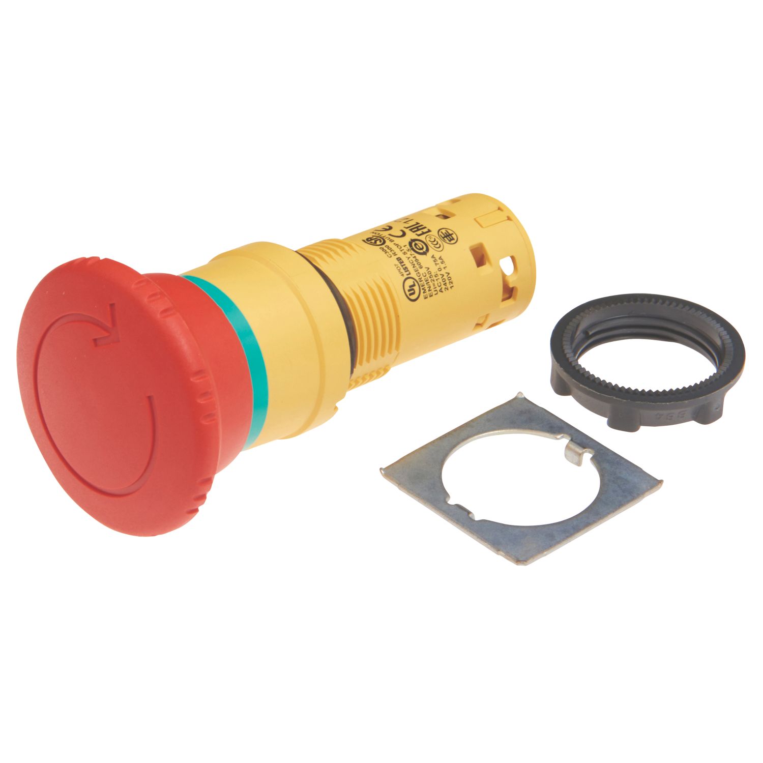 Schneider Electric XB7NS8442 Red Mushroom Head Push-Button Emergency Stop NC (477HV)