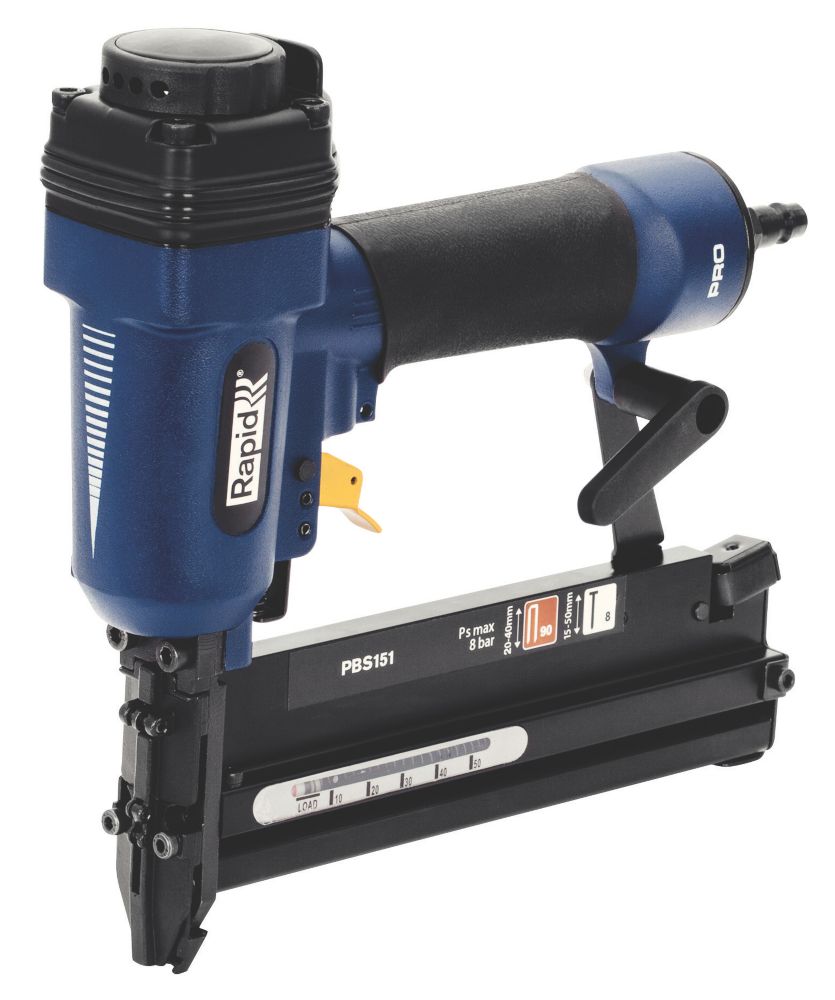 Rapid PBS151 50mm Second Fix Air Nail Gun / Stapler Screwfix