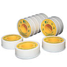 PTFE Tape for Gas & Water 5m x 12mm 10 Pack