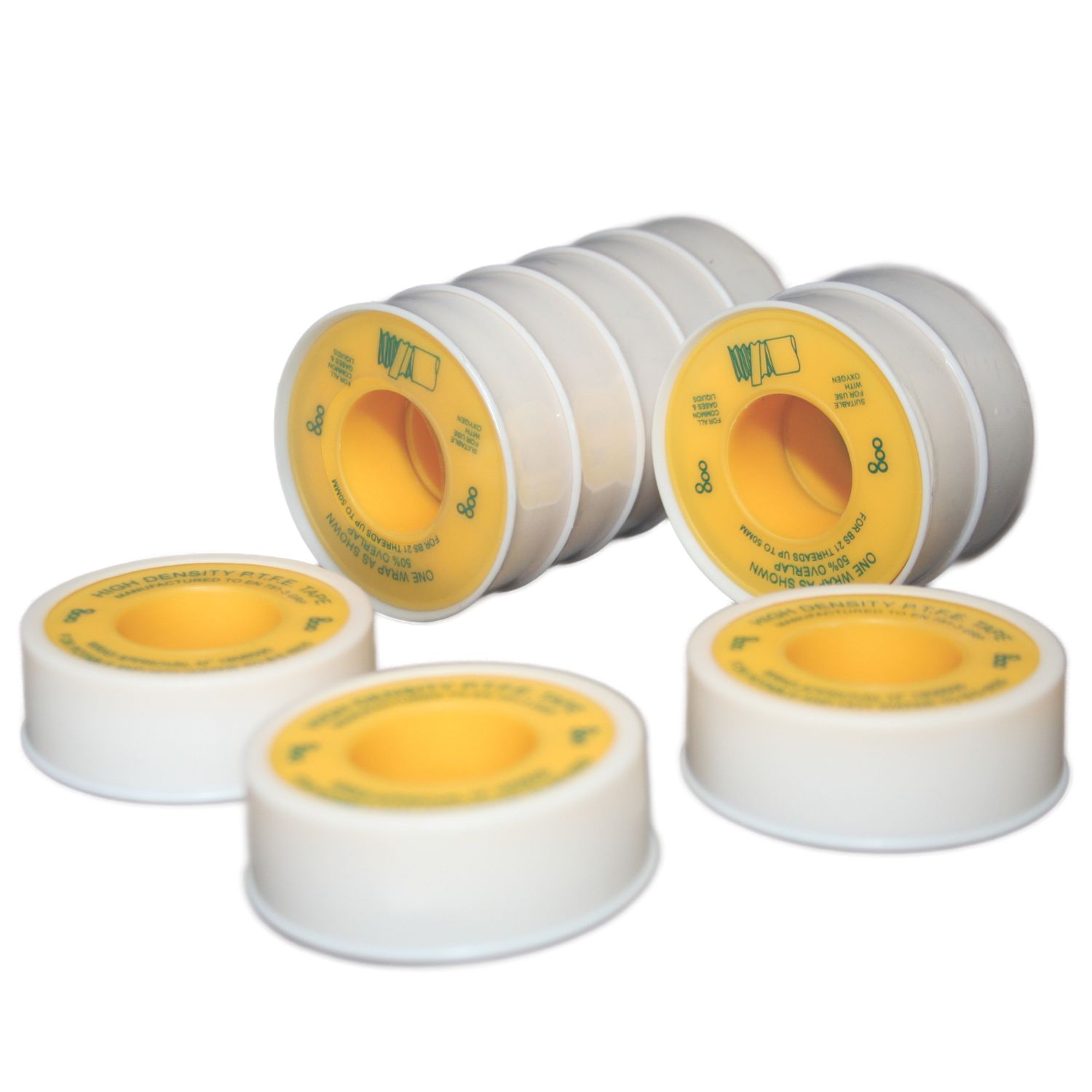 Essentials PTFE Tape for Gas & Water 5m x 12mm 10 Pack (477JC)