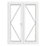 Crystal  White Double-Glazed uPVC French Door Set 2090mm x 1590mm