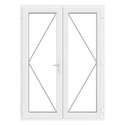 Crystal  White Double-Glazed uPVC French Door Set 2090mm x 1590mm
