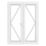 Crystal  White Double-Glazed uPVC French Door Set 2090mm x 1590mm