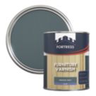 Fortress 750ml Mid Grey Satin Water-Based Interior Furniture Varnish