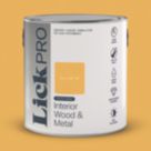 LickPro 2.5Ltr Yellow 02 Satin Water-Based Trim Paint