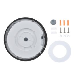 Lexco Pegasi Indoor Maintained or Non-Maintained Emergency Round LED Bulkhead Black 19W 1200-1900lm