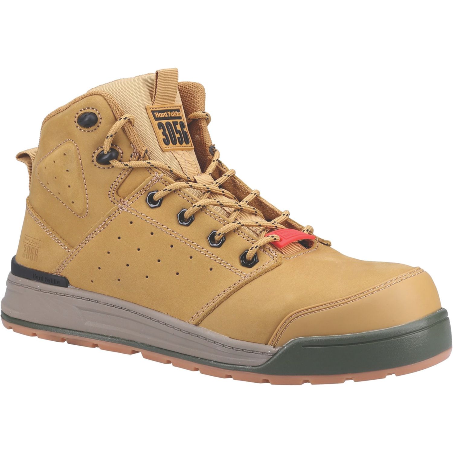 Hard Yakka 3056 Size 7 Wheat Water-Resistant Safety Boots (477RV)