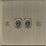 Knightsbridge  10AX 2-Gang 2-Way Light Switch  Antique Brass