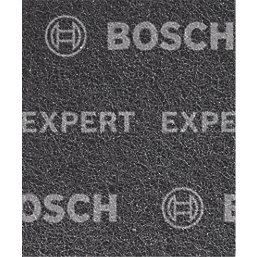 Bosch Expert N880 120-Grit Multi-Material Fleece Pads 140mm x 115mm Black 2 Pack