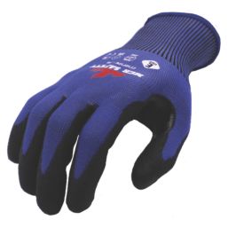 MCR Safety Graphene Fibre CT1071PU Cut-Resistant Gloves Blue/Black Large