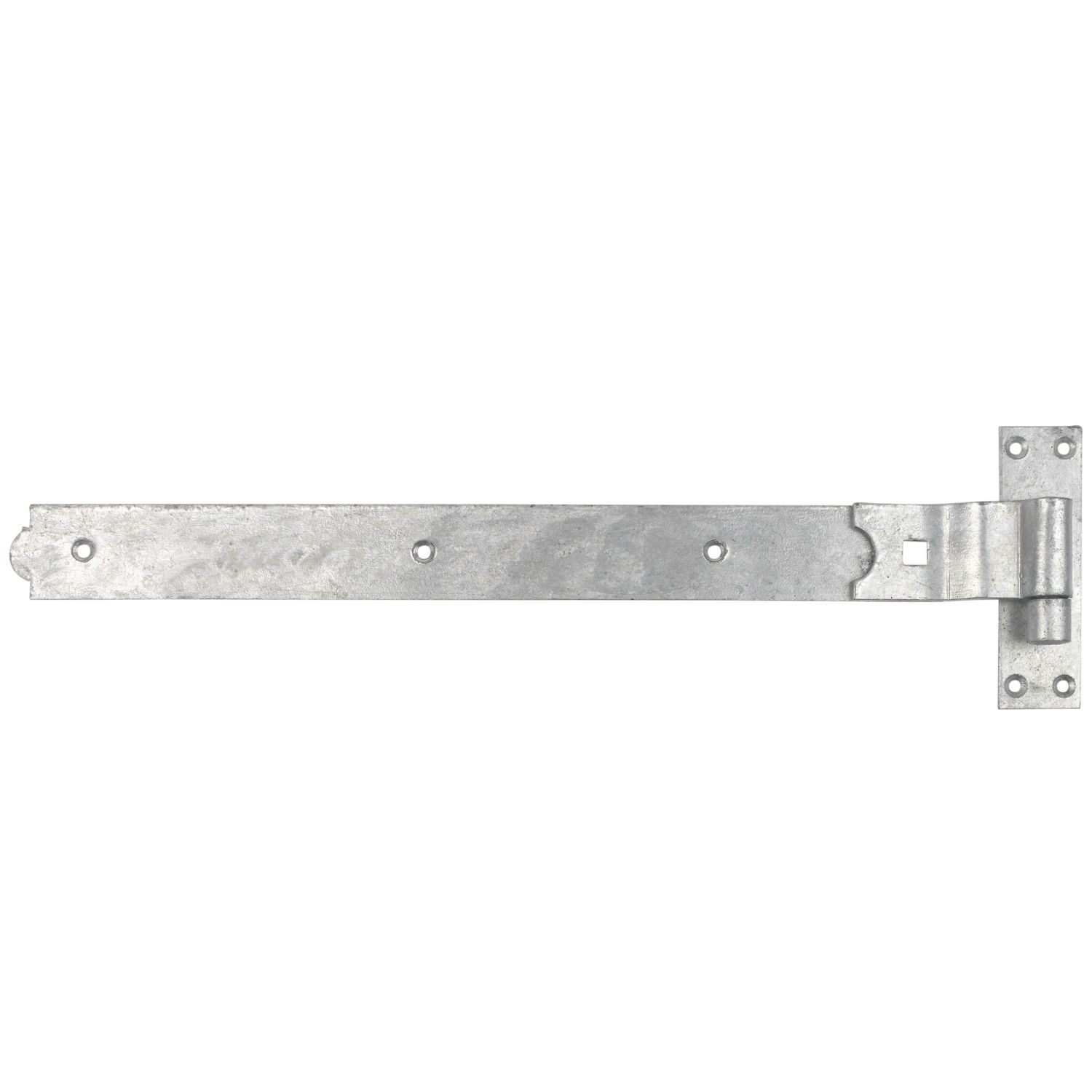 GateMate Matt Silver Cranked Band & Hook on Plate 165mm x 24" x 600mm 2 Pack (477YV)