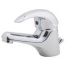Swirl Conventional Chrome 111mm Cloakroom Lever Mono Basin Mixer Tap  With Pop-Up Waste