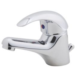 Swirl Conventional Chrome 111mm Cloakroom Lever Mono Basin Mixer Tap  With Pop-Up Waste