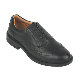 City Knights Brogue    Safety Shoes Black Size 9
