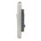Hager Sollysta WRPS32BSW 10AX 1-Gang 1-Way Light Switch  Brushed Steel with White Inserts