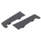 Crystal PVC Window Sill End Cap Anthracite Grey 100mm 2 Pack