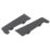 Crystal PVC Window Sill End Cap Anthracite Grey 100mm 2 Pack